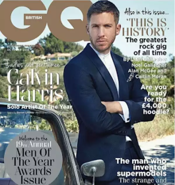 Calvin Harris covers GQ British magazine for the men of the year edition